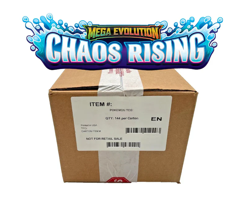 Pokemon Chaos Rising ME04 [x144] Sleeved Booster Case pre-order release May 22